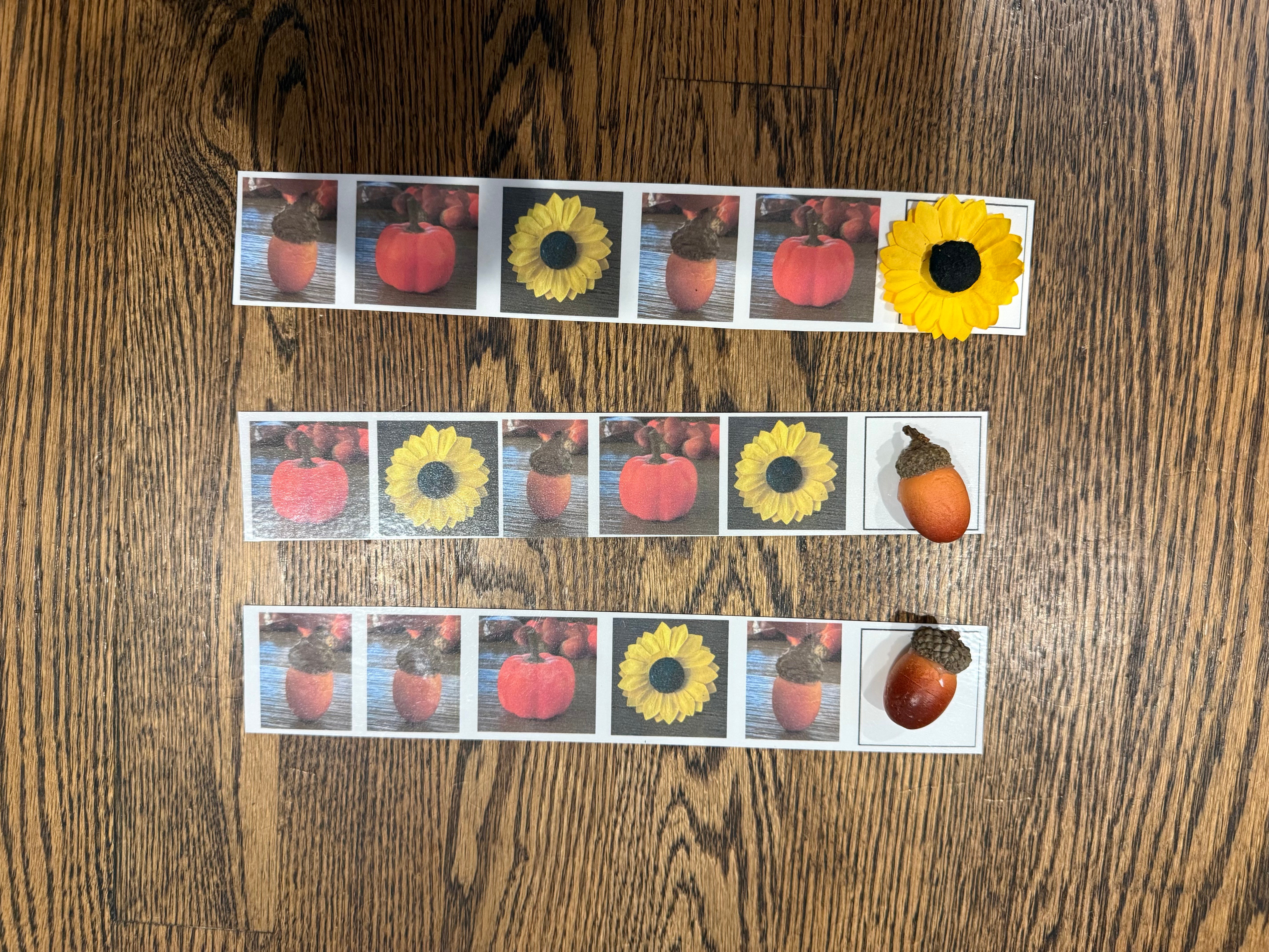 Fall Patterning with Real Objects